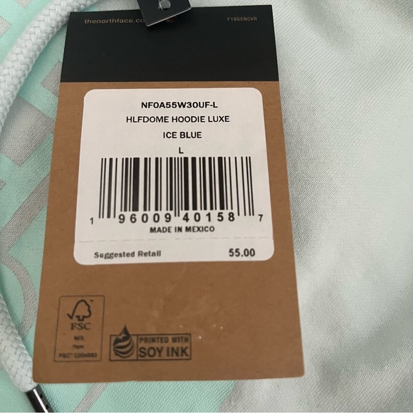 The North Face Light Blue Hoodie - Picture 10 of 10